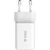 Yenkee Įkroviklis jungiama į tinklą USB C 45W 3A Power delivery 3.0 QC3.0 Balta