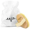 Masažo šepetys, sausas kūno šepetys – buko mediena + agavos pluoštas „Akito”