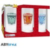 Abysse Pokemon Glass Set - 3 x 14cm Height, 6cm Diameter