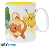 Abysse POKEMON - Mug (460 ml) Pikachu, Bulbasaur, Charmander & Squirtle - Puodelis