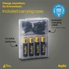 „Aqiila“ – įkraunamos USB-C baterijos – AAA dydis – 600 mAh – 4 vnt. pakuotėje
