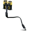 Aqiila - Įkraunama USB-C baterija - CR123A dydis - 750 mAh - 2 vnt. pakuotėje