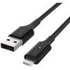 Belkin - išmanusis LED USB-A į „Lightning“ laidas, juodas