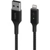 Belkin - išmanusis LED USB-A į „Lightning“ laidas, juodas