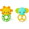 Bright Stars Bright Starts – OBALL – Character Oball Teether 2pk – (BS-16762)