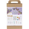 Creativ Craft Kit Decoration - Boxes - shells - key rings - pastel colours (977847)