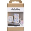 Creativ Craft Kit Embroidery - Pictures - pastel colours (977862)