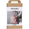 Creativ Craft Kit Embroidery - Tote bag - soft rose (977861)