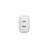 dbramante1928 - Re-charge Pro - EU sieninis įkroviklis 2x USB-C 20W - Baltas