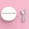 Realprices Meilės širdelių 3D iliuzijos naktinė lemputė vaikų miegamajam dovanų USB