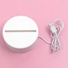 Realprices Meilės širdelių 3D iliuzijos naktinė lemputė vaikų miegamajam dovanų USB