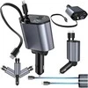 Realprices USB C IOS automobilio įkroviklis su ištraukiama jungtimi, 100 W greitas įkrovimas, 80 cm