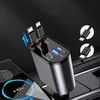 Realprices USB C IOS automobilio įkroviklis su ištraukiama jungtimi, 100 W greitas įkrovimas, 80 cm