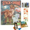 Dino World – spalvinimo knygelė Stick &amp; Shine ( 0412473 )