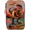 Dino World trigubas pieštukų dėklas LED Khaki Brown (412381)