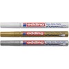 Edding -751 Gloss Paint Marker Metallic Set - 3 pcs (702061)