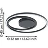EGLO - Calagrano-Z lubinis šviestuvas – juodas – Ø45 cm – RGB + TW – Zigbee ir Bluetooth