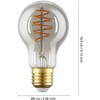 EGLO - E27 A60 spiralė, dūmai - Šiltai balta - Zigbee, Bluetooth