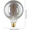 EGLO - E27 G125 spiralė, dūmai - Šiltai balta - Zigbee, Bluetooth