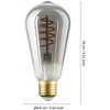 EGLO - E27 ST64 spiralė, dūmai - Šiltai balta - Zigbee, Bluetooth