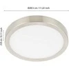EGLO - Fueva-Z lubinis šviestuvas šlifuotas plienas Ø28.5 - TW - Zigbee, Bluetooth