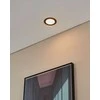 EGLO - „Fueva-Z“ įleidžiamas šviestuvas, juodas Ø12 - TW - „Zigbee“, „Bluetooth“