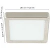 EGLO Fueva-Z Smart Ceiling Light – šlifuotas plienas, 28,5x28,5 cm, Zigbee ir Bluetooth