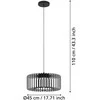 Pakabinamas šviestuvas EGLO – Ginestrone-Z pakabukas juodas Ø45 – RGB + TW – Zigbee, Bluetooth