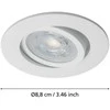 EGLO – „Saliceto-Z“ įleidžiamas šviestuvas – baltas, Ø8,8 cm – RGB + derinamas baltas – „Zigbee“ ir „Bluetooth“