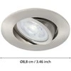 EGLO – Saliceto-Z įleidžiamas šviesus šlifuotas plienas Ø8.8 – RGB + TW – Zigbee, Bluetooth