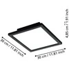EGLO - Salobrena-Z skydelis juodas 30x30 - TW - Zigbee, Bluetooth
