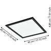 EGLO - Salobrena-Z panelė juoda 45x45 - TW - Zigbee, Bluetooth