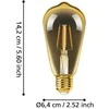 EGLO - Rinkinys 2x E27 ST64 gintaro spalvos, nuotolinio valdymo pultas - Šiltai balta - Zigbee, Bluetooth