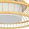 EGLO - Yuku-Z lubinis šviestuvas bambukinis Ø46 - RGB + TW - Zigbee, Bluetooth