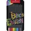 Faber-Castell - Spalvoti pieštukai Juodas Edition skarda (12 vnt) (116413)