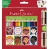 Faber-Castell - Trikampiai pieštukai 24 vnt + 3 skintonai (511515)