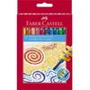 Faber-Castell - Sukamos vaškinės kreidelės - 12 vnt. kartoninėje dėžutėje (120003)