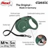 FLEXI pavadėlis šuniui Classic M Tape juostinis 5m, alyvuogių žalia