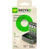 GP Battery GP - „ReCyko Everyday“ baterijų įkroviklis, B441 (USB) + stotelė D451, įskaitant 4 x AA 2100 mAh baterijas