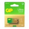 GP Battery GP Baterija GP - Ultra Alkaline 9V Baterija, 1604AU/6LF22, 1-Pack