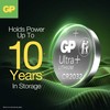 Gpgp Batteries GP - „Ultra Plus“ ličio elemento baterijos CR2032, 3 V - 4 vnt. pakuotėje