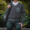 Vision Harry Potter Haris Poteris - Slytherin - pilkas megztinis - vidutinio dydžio
