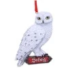 Harry Potter Hedwig poilsio kabantis ornamentas 9cm