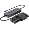 HP universalus USB-C kelių prievadų šakotuvas su 65 W maitinimo adapteriu ir nešiojamojo kompiuterio įkrovikliu - 2x USB-A, 2x USB-C (65 W / duomenys), DisplayPort/HDMI, RJ-45, 1 metai