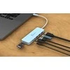 J5create – ekologiškas USB-C kelių prievadų šakotuvas su maitinimo šaltiniu – žydras