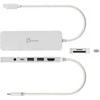 J5create – Ekologiškas USB-C kelių prievadų šakotuvas su maitinimo šaltiniu – baltas