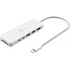 J5create – Ekologiškas USB-C kelių prievadų šakotuvas su maitinimo šaltiniu – baltas