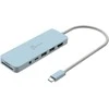 J5create – ekologiškas USB-C kelių prievadų šakotuvas su maitinimo šaltiniu – žydras