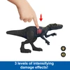 Jurassic World Juros periodo pasaulis – didelė epinė ataka – herrerasaurus su žala, šviesa ir garsu (HTP66)
