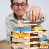 Kapla – 120 dėžutė – natūrali, šviesiai mėlyna, geltona ir žalia